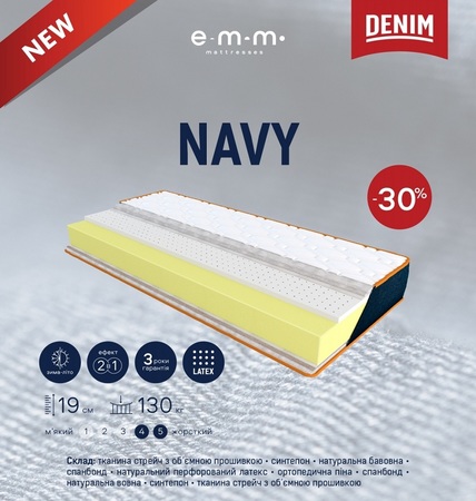 ◇ Матрас Denim NAVY / НАВИ от ЕММ ❗❗❗《АКЦИЯ》...☎️...