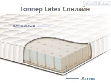 ❖ Матрас топпер Сонлайн Латекс / Sonline Topper Latex