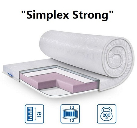 Матрас-топпер Eurosleep Стандарт Simplex Strong