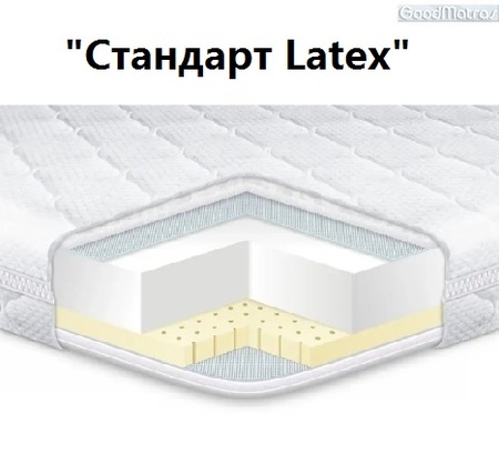 Тонкий матрас-топпер Eurosleep Стандарт Latex  «Гуд❤Матрас» 