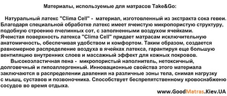 ◆ Матрас Take&Go Мемо Ролл / Memo Roll