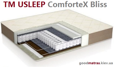Матрац COMFORTEX BLISS Usleep &mdash; це комфорт, ортопедична підтримка та якість від українського виробника. Незалежні пружини Pocket Spring забезпечують здоровий сон і зручність щодня. На сайті GOODMATRAS можна купити цей матрац за найкращою ціною, отримати офіційну гарантію та швидку доставку по Україні. Відгуки покупців підтверджують: Usleep &mdash; надійний вибір для комфорту та довговічності.