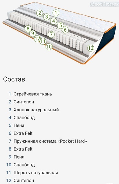 ❱❱❱ Чому варто вибрати та купити ортопедичний матрац Denim Indigo EMM ◇ Правильна підтримка хребта ▪︎ Матраци з ортопедичним ефектом підтримують хребет у природному положенні, допомагаючи уникнути проблем із поставою та знижуючи навантаження на м'язи ◇ Рівномірний розподіл навантаження ▪︎ Спеціальні матеріали та конструкції виключають точки тиску, що особливо важливо для профілактики болів у спині та суглобах ◇ Комфорт для кожного ▪︎ Завдяки широкому вибору моделей, кожен може підібрати матрац з урахуванням ваги, віку та уподобань за жорсткістю ◇ Гіпоалергенні властивості ▪ Сучасні матраци зберігають свої ортопедичні властивості до 10-15 років, що робить їх вигідним вкладенням. ❱❱❱ Купити матрац Денім Індіго ортопедичний ☑️ Кращі Ціни + Відгуки ⚡ Знижки та Акції ❱❱❱ Доставка по Україні ☑️ Купить ортопедический матрас Denim Indigo (Индиго) ❱❱❱ КУПИТЬ ☑️ у ПРОИЗВОДИТЕЛЯ ⚡ ЭКОНОМНЕЕ ➤ РАСПРОДАЖА ➟ матрац по лучшей ЦЕНЕ ✔️ любого размера ☑️ комфортный матрас ➤ Высота: 19 см ⚡ Жесткость: средний / жесткий ...☎... на «Гуд❤Матрас»